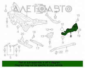 Capacul spate dreapta Nissan Rogue 14-20 ruginit.