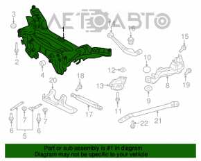 Suport spate Nissan Rogue 14-20 fwd