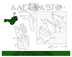 Conductă de aer către colector din cauciuc pentru Nissan Sentra 13-19 1.8