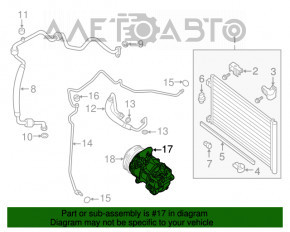 Компрессор кондиционера Nissan Sentra 13-19 1.8