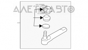 Capăt direcție dreapta Subaru Impreza 17-GK nou original OEM