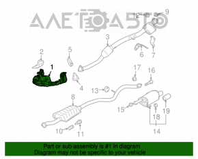 Colector de evacuare pentru Subaru Outback 10-12 pre-restilizare 2.5