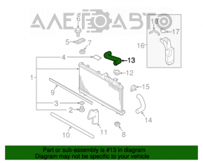 Патрубок охлаждения верхний Subaru Outback 10-14 2.5