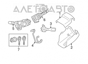 Подрулевой переключатель правый Toyota Camry v50 12-14 usa