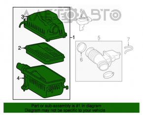 Корпус воздушного фильтра Toyota Sequoia Tundra 08-16 4.6 5.7