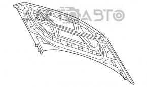 Capota goală VW Atlas 18-20, nouă, originală OEM.