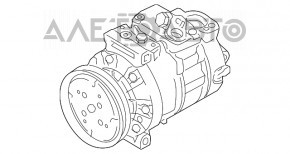 Compresorul de aer condiționat pentru VW Jetta 11-18 SUA 2.0 vopsit