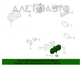 Controlul climatizării VW Tiguan 09-15 manual cu încălzirea scaunelor