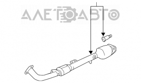 Tubul de admisie cu catalizator pentru Acura TLX 15-17 2.4