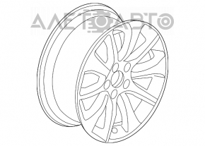 Set de jante R17 4 bucăți Acura TLX 15-17 pre-restilizare