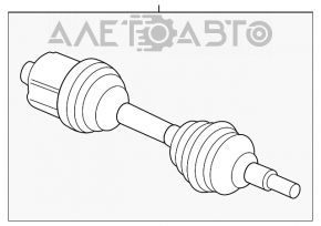 Ax cu roți față dreapta pentru Chevrolet Equinox 10-17 2.4, complet asamblată.