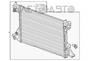 Радиатор охлаждения вода Chevrolet Volt 11-15 новый неоригинал TYC