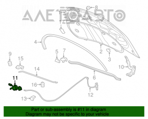 Manerul de deschidere a capotei Buick Encore 13-19