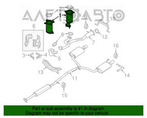 Convertor catalitic frontal Ford Flex 09-12