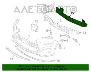 Amplificatorul de bara fata Hyundai Veloster 12-17