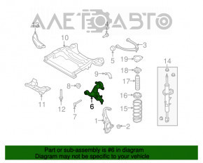 Рычаг нижний передний левый Infiniti G25 G35 G37 4d 06-14 RWD