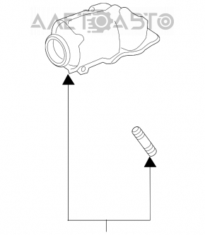 Catalizator dreapta Infiniti Q50 16- 3.0