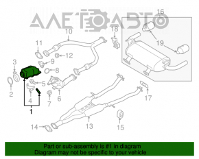 Catalizator dreapta Infiniti Q50 16- 3.0