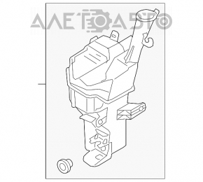 Бачок омывателя Kia Forte 4d 14-16 с моторчиком, крышкой и датчиком