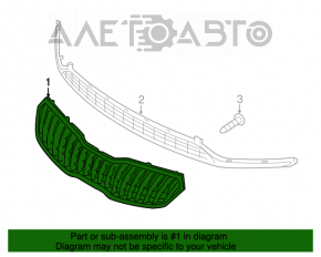 Grila radiatorului Kia Forte 4d 14-16, nouă, originală OEM