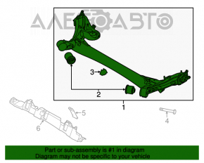 Балка задняя Kia Forte 4d 14-18