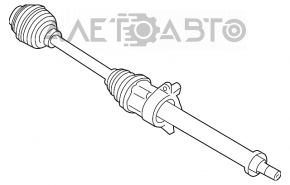 Ax cu semicurba dreapta fata Mini Cooper F56 3d 14- 1.5t automatizat