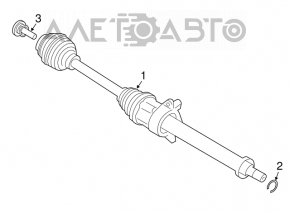 Ax cu semicurba dreapta fata Mini Cooper F56 3d 14- 1.5t automatizat