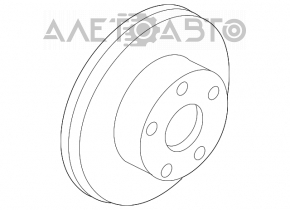 Диск тормозной передний правый Nissan Pathfinder 13-20