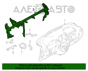 Труба подторпедная усиление Nissan Versa 12-19 usa