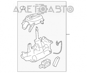 Шифтер КПП Nissan Versa 12-19 usa АКПП