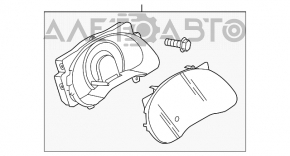 Щиток приборов Nissan Versa 12-19 usa c LCD 30k царапины