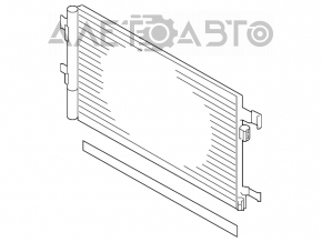 Radiatorul condensatorului de aer condiționat pentru Subaru Impreza 17- GK, nou, neoriginal.