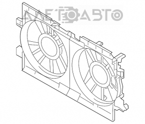 Difuzorul capacului radiatorului gol Subaru Impreza 17- GK nou OEM original