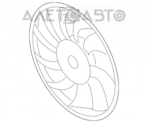 Paletele ventilatorului de răcire stânga Subaru Impreza 17-GK, nou, original OEM