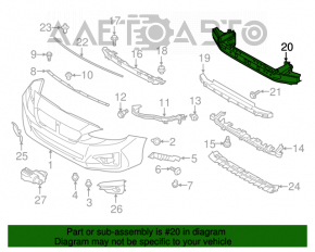 Amplificatorul de bara fata pentru Subaru Impreza 17- GK