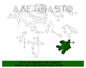 Capacul spate dreapta Subaru Impreza 17- GK