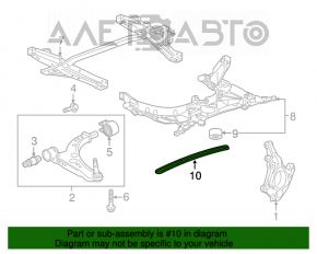 Bara de protecție a subramei față Chevrolet Volt 16-