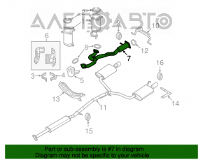 Tubul de admisie Ford Flex 09-12