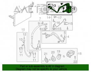 Tubulatura cu uscator pentru aer conditionat Ford Flex 09-12