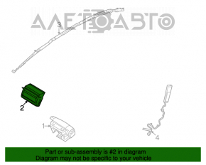 Подушка безопасности airbag пассажирская в торпеде Ford Flex 09-19