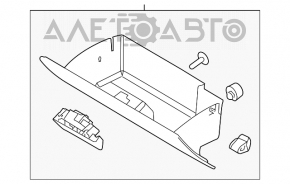 Перчаточный ящик, бардачок Ford Flex 09-19 беж, царапины, примято