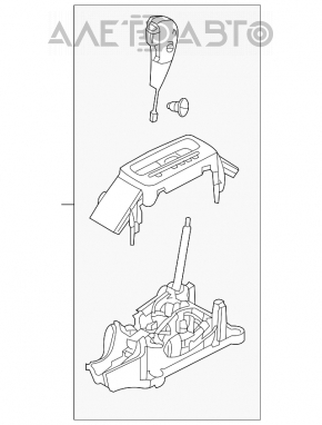 Шифтер КПП Ford Flex 09-12 дорест