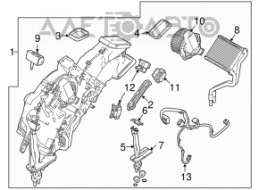 Radiatoarele din spate asamblate pentru Ford Flex 09-19