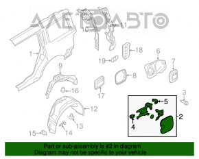 Capacul rezervorului de combustibil Ford Flex 09-19