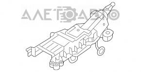 Рулевая колонка Ford Flex 09-12 с карданчиком