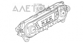 Controlul climatizării pentru Ford Focus mk3 11-14 pre-restilizare, mașină