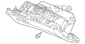 Перчаточный ящик, бардачок Honda Accord 18-22 черный