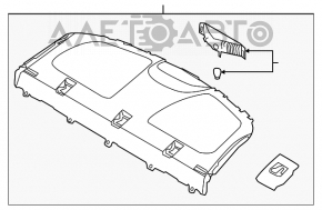 Полка задняя Hyundai Elantra UD 11-16