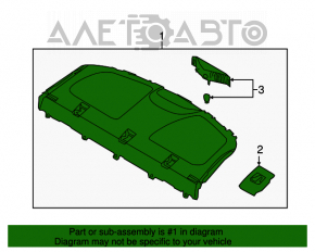 Raftul din spate Hyundai Elantra UD 11-16