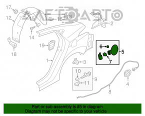 Лючок бензобака Hyundai Elantra UD 11-16